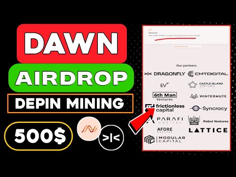 DAWN Internet Airdrop Full Guide 😱 Dawn Internet Tokenomics And supply 🤑 Crypto Free Airdrop 2024💲