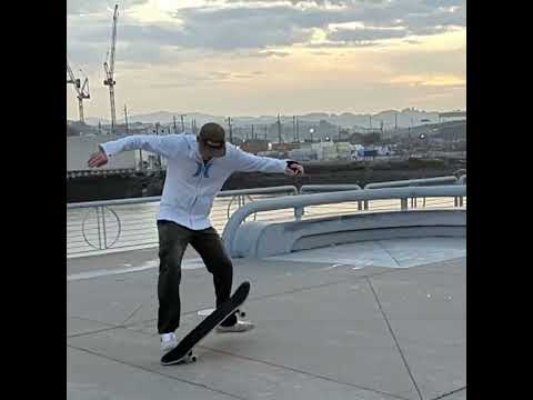 Coolest no comply variation in slow motion