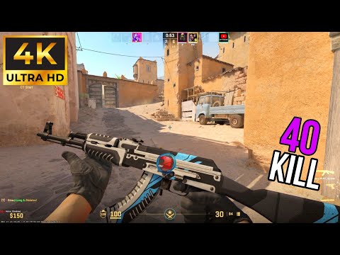 Counter Strike 2 Gameplay 4K (No Commentary) 40 KILL!