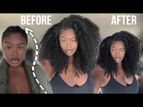 HOW TO: INSTALL NEW SEAMLESS CLIP- INS FT CURLS QUEEN | BRAID METHOD