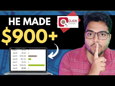 $900+ On ClickBank In 4 Days | Affiliate Marketing For Beginners 2024 | In Hindi