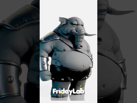 Man Elephant - Speed Sculpt in Blender