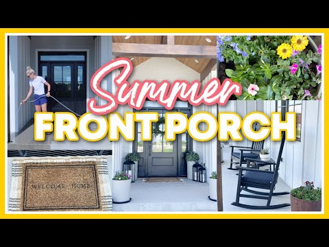 SUMMER FRONT PORCH 2024 | FRONT PORCH DECORATING IDEAS