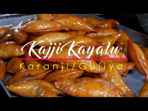 Pakam Kajjikayalu | Karanji  | Semolina Gujiya | పాకం కజ్జికాయలు | Coconut Khoa Gujia  #foodieway