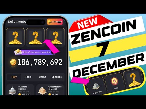 zencoin daily combo today 7 December | zencoin | zen coin daily meditation today #zencoin #zencards