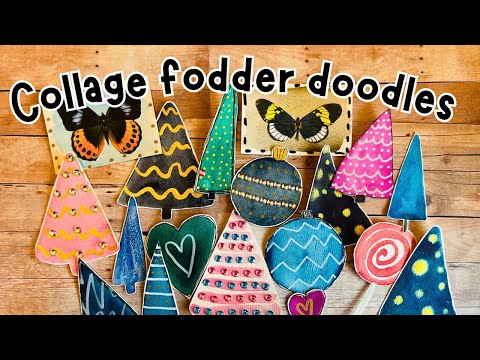 Easy COLLAGE FODDER Doodles | Doodles for Art Journals and Junk Journals | Doodle Art