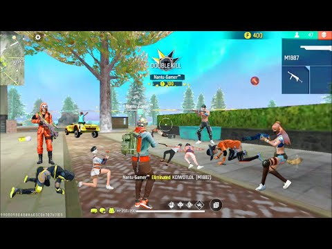 Free Fire 🔥 Gaming video 🔥 Challenge Video 😱 Full Squad Kill 💪 ফ্রী ফায়ার গেম - Nantu Gamer .