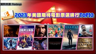 2023年美國期待電影票選排行TOP10 ▌『凱森排排名』