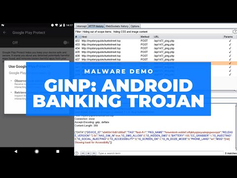 Android banking Trojan Ginp | Malware demo | infected device | targets Coronavirus trackers