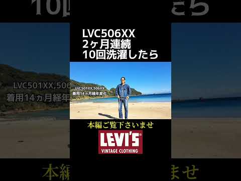 【リーバイスlvc】2ヵ月で洗濯20回してみた【30's501XX,506XX】　#shorts #デニム #セットアップ #経年変化 #エイジング