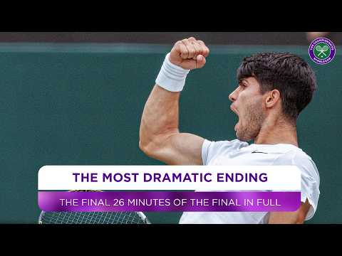 DRAMATIC ending to the final | The last 26 minutes in full | Alcaraz v Djokovic | Wimbledon 2024