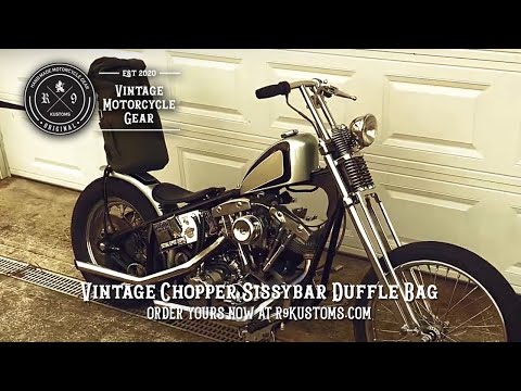 Sissy Bar Duffle Bag Chopper HiRevzGarage.com Review Promo