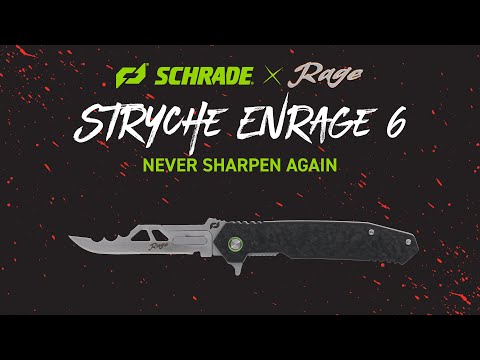 The Stryche Enrage 6 is Perfect for Everyday Carry | Schrade x Rage | Never Sharpen Again