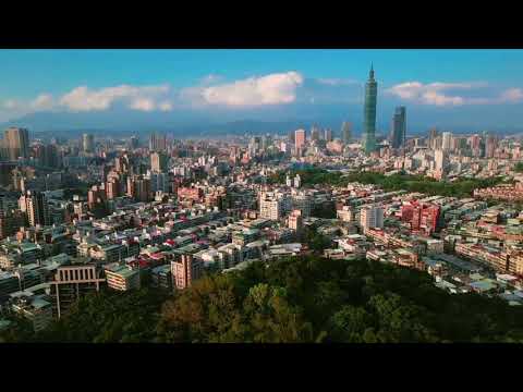 富陽生態公園福州山公園101觀景台環繞空拍