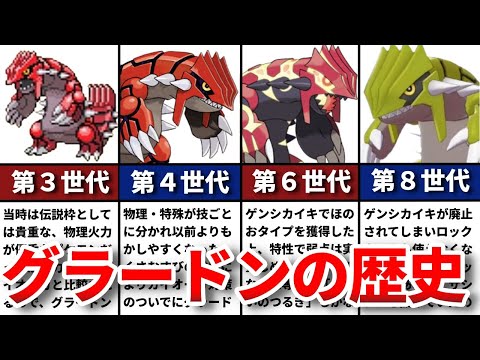 グラードンの対戦環境の歴史！カイオーガと比較され続けた伝説ポケモンの繁栄と衰退【ゆっくり解説】