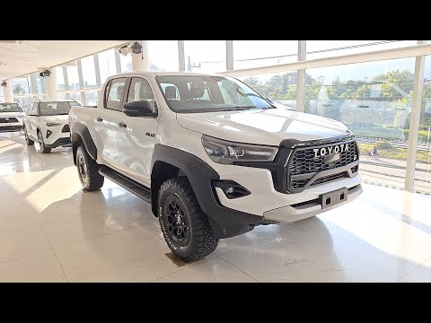 GRสีขาวมุกสวยๆ!! พาชม 2024 Toyota Hilux Revo GR-Sport 4x4 D-Cab 2.8 AT รุ่นพื้นฐาน สีขาวมุก 1.489 ล.