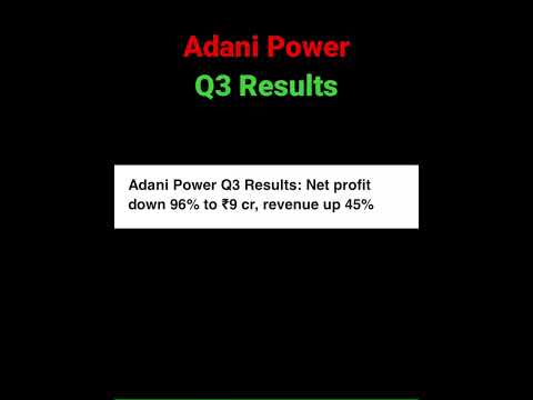 Adani power q3 results #adani #mjinvestmentacademy #shortsviral #adanishare