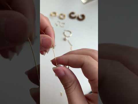 DIY Pearl Chain Earrings | Jewelry Tutorial | Rimmoto Jewelry