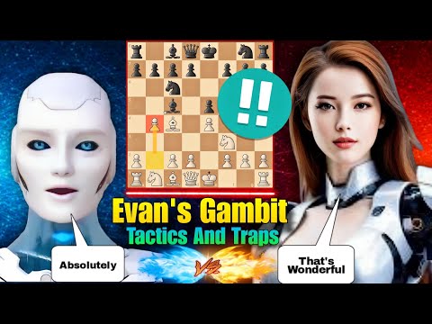 Stockfish 17 Played SECRET Evans Gambit (Only 0.1% Know) Against Rubica AI | Chess Gambit, Tactics