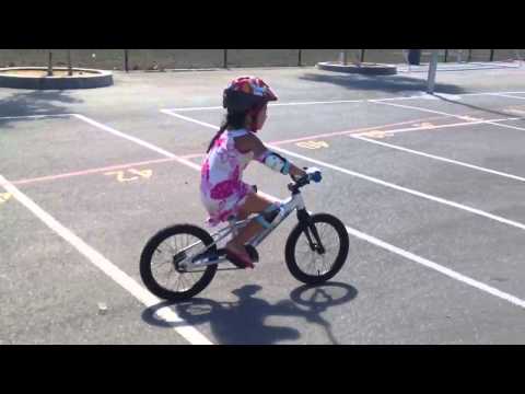 Maile on bike