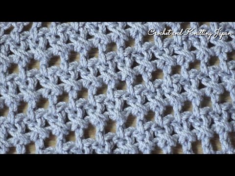 簡単なかぎ針編み模様 Easy Crochet Pattern #1 Crochet and Knitting Japan クロッシェジャパン