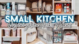 SMALL KITCHEN ORGANIZATION IDEAS 2023 | BUDGET CABINET ORGANIZATION | TEMU ORGANIZATION MUST-HAVES