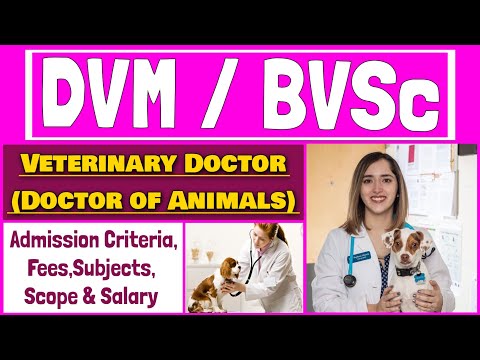 DVM or BVSc Course (Veterinary Doctor) | Salary, Scope, Fees and Admission Criteria of DVM / BVSc