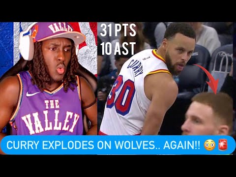 Reaction To Warriors Vs Wolves Highlights