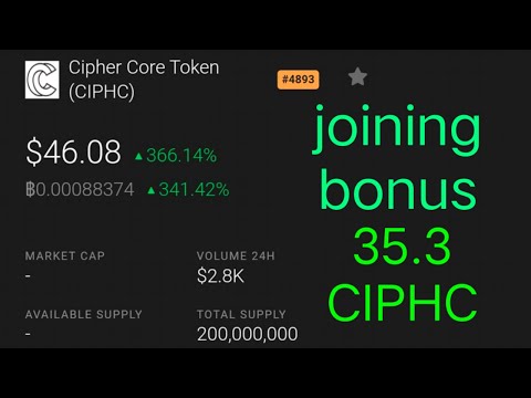 #airdrop 35.3 CIPHC get 1200 usd for joining