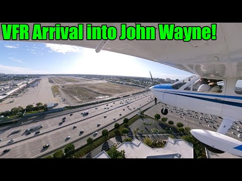 WEIRD Class-C Airport! Full John Wayne Airport (SNA) VFR Arrival - Cessna C177B