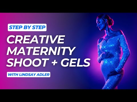 Creative Maternity Shoot with Gels | Lindsay Adler