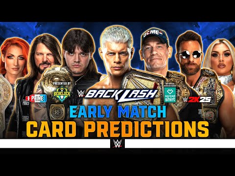 WWE Backlash 2025 - Early Card