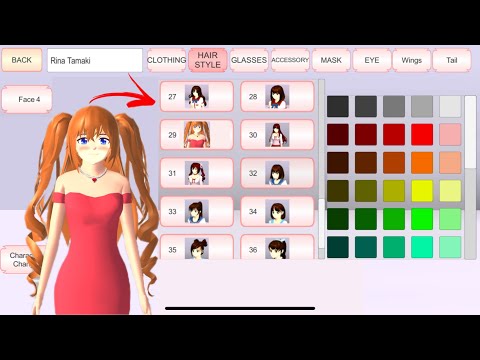 New barbie Hair in Sakura School Simulator ✨💐 Tutorial : Sakura School Simulator