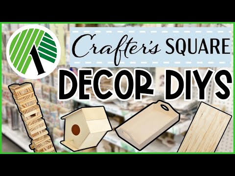 😃 Dollar Tree Crafter's Square Decor Ideas that will SAVE YOU MONEY!  Quick & Easy Projects