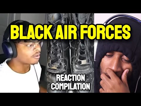 Reactors react to Kendrick Lamar's Black Air Forces Cover Art - REACTION COMPILATION