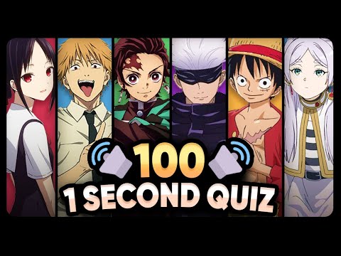 TOP ANIME OPENINGS QUIZ | 100 Anime Openings in 1 Second