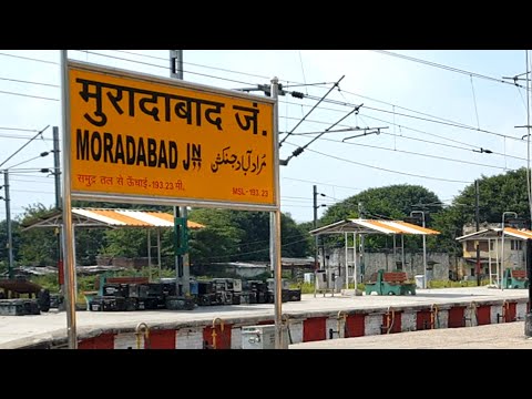 Moradabad railway station Uttar Pradesh, Indian Railways Video in 4k ultra HD