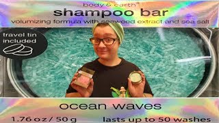 WALMART SHAMPOO BARS!!!!!!!! | Body & Earth Shampoo Bar Review/ Unboxing