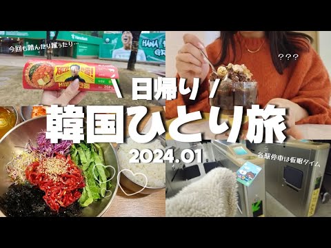 【日帰り韓国一人旅】202401🐉不安だった寒さも体力も意外といけた！