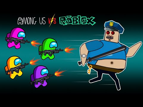 어몽어스 VS ROBLOX | AMONG US Broken form BARRY PRISON Characters | Among Us Animation