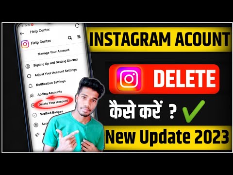 How to Delete Instagram Permanent' || Instagram account delete kaise karen | Ytech Asfaq