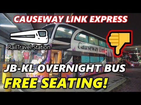 FREE SEATING TO KL!👎 🇲🇾🚌 Causeway Link Express JB Larkin Sentral→KL TBS Terminal Bersepadu Selatan