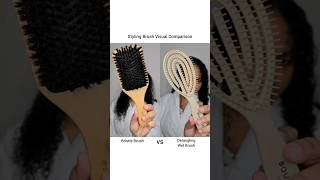 Hairbrush Comparison - Curly Hair #hairbrush #finehair #hair #brushstyling #curlyhaircare #curly #3c