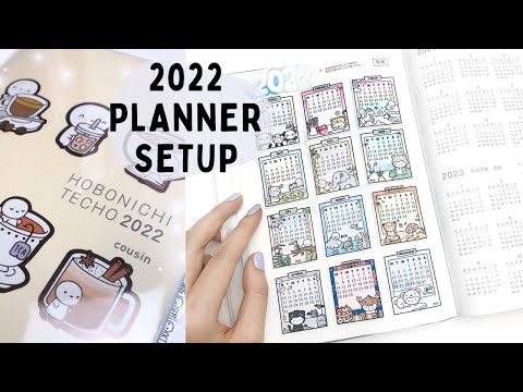 2022 Hobonichi Cousin Setup + FREE Printable Calendar Tutorial | Helen Being A Chatterbox