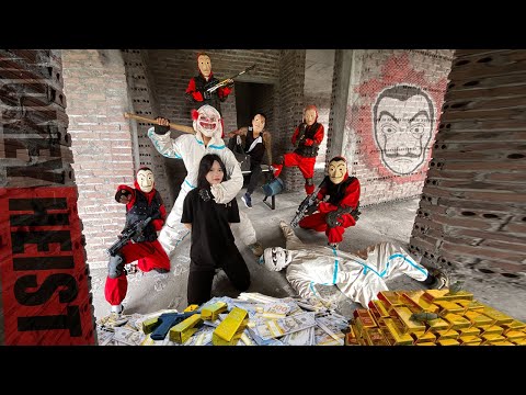 PARKOUR VS MONEY HEIST: Police Break In, Arrest Bad Guys and Rescue Hostage | Epic POV