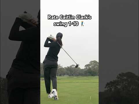 How would you rate Caitlin Clark’s swing? 🤔