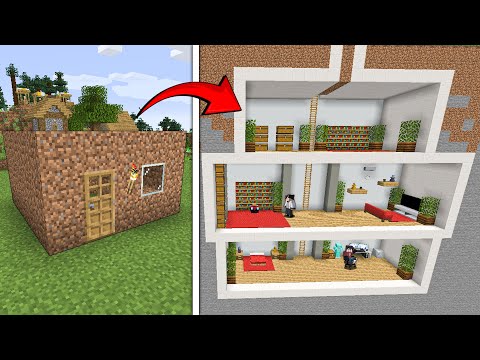 Building THE BEST DIRT HOUSE in Minecraft!