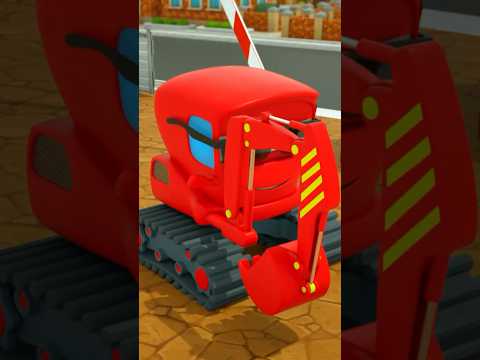 Motorville 3D Cars Cartoon #shorts#excavator#racecar#forkids#carscartoon#motorville