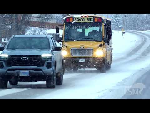 01-07-2025 Rapid City, SD - Snowy Morning Commute + Slow Motion