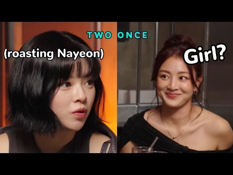 jeongyeon *dissing* nayeon while promoting 'strategy' ft. megan thee stallion 🤣